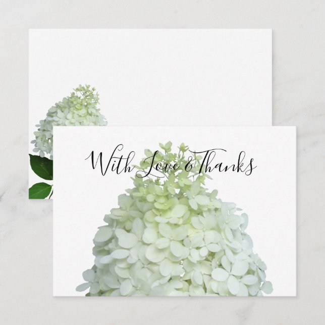 Cartões de Agradecimento Florais em Branco Limelig (Frente/Verso)