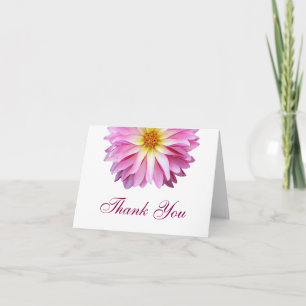 Cartões de Agradecimento Florais Flor de Dahlia Ro