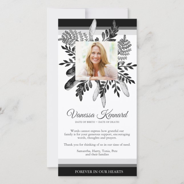 Cartões De Agradecimento Funcional | Florais (Frente)