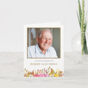 Cartões De Agradecimento Funcional   Florais Elega