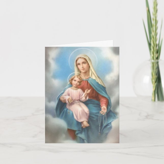 Cartões De Agradecimento Funcional | Nossa Senhora (Frente)