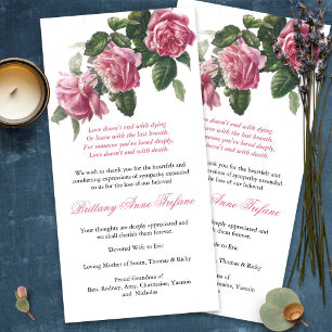 Cartões De Agradecimento Funcional   Tea Rosa 3 an