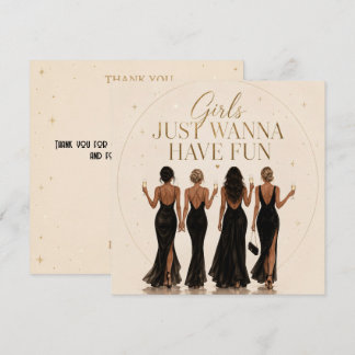 Cartões de agradecimento Girls Just Wanna Have Fun