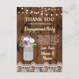 Cartões de Agradecimento Jarros Florais de Madeira