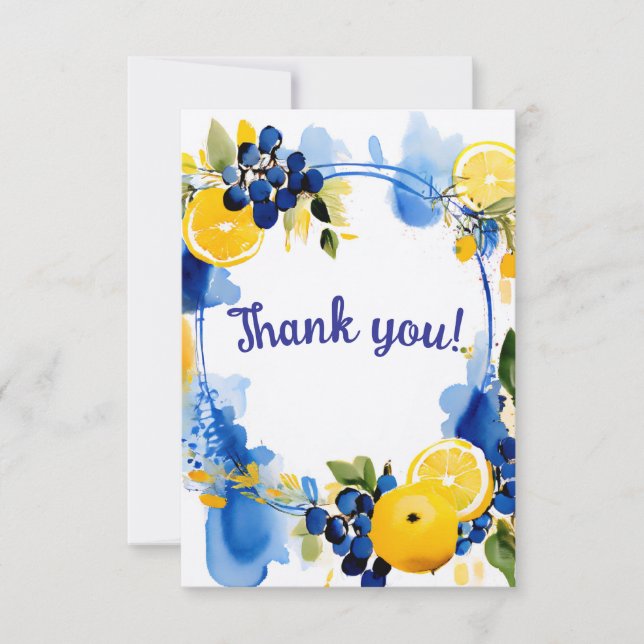 Cartões de agradecimento La Dolce Vita  (Frente)