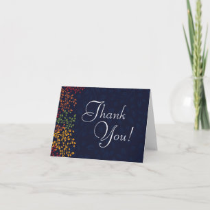 Cartões de Agradecimento para Casamento de Outono