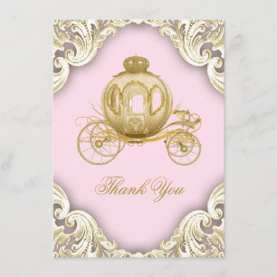 Cartões de Agradecimento para Chás de Bebê Princes