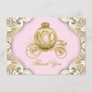 Cartões de Agradecimento para Chás de Bebê Princes