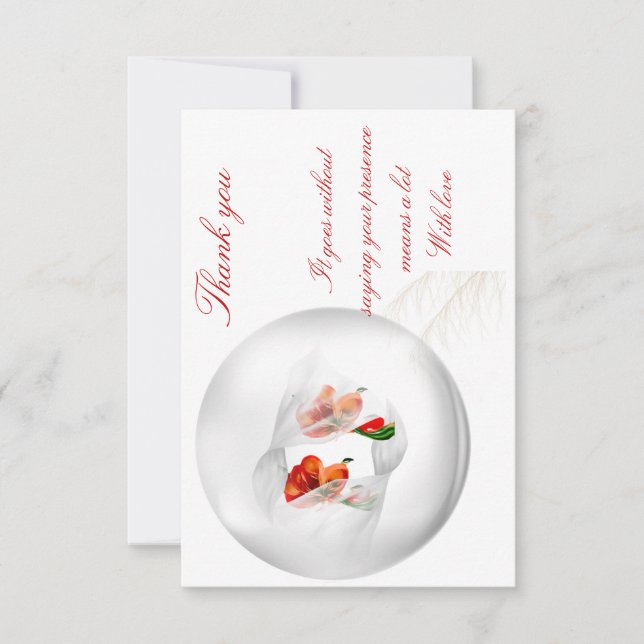 Cartões de Agradecimento Personalizados (Frente)