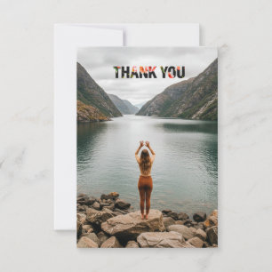 Cartões de agradecimento personalizados com foto e