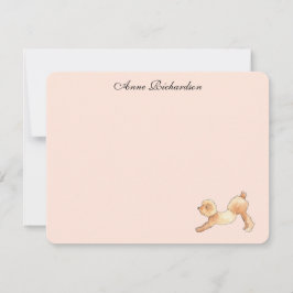 Cartões de Agradecimento Personalizados de Poodle