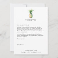 Cartões de agradecimento personalizados para abaca