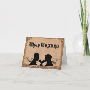 Cartões de Agradecimento Personalizados para Cerim