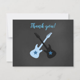 Cartões de agradecimento Rock a Bye Rockstar Guita