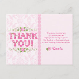 Cartões de Agradecimento Shabby Chic