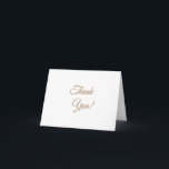 Cartões de agradecimento Simples E Dobrados<br><div class="desc">Disponível em diferentes tamanhos e tipos de papel. Vem com ou sem envelope(s) branco(es). Personalizável.</div>