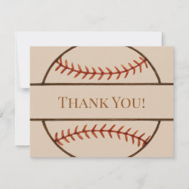 Cartões de agradecimento temáticos de beisebol