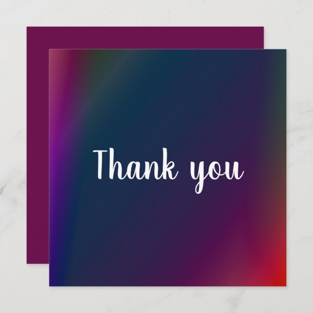 Cartões de agradecimentos (Frente/Verso)