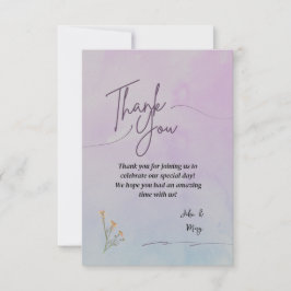 Cartões de agradecimentos