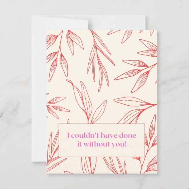 Cartões de agradecimentos (Frente)