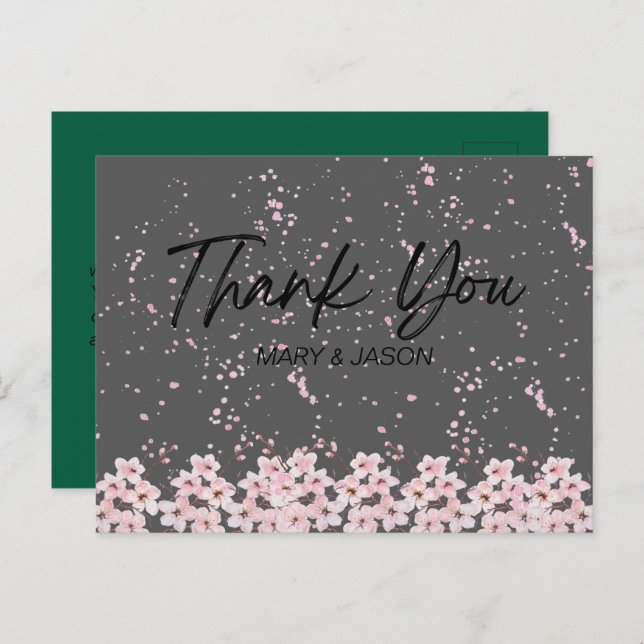 CARTÕES DE AGRADECIMENTOS (Frente/Verso)