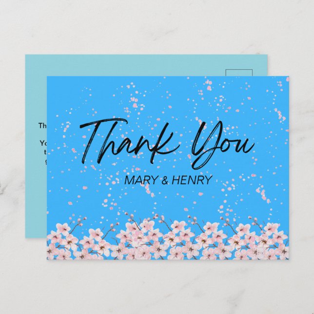 CARTÕES DE AGRADECIMENTOS (Frente/Verso)