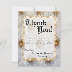 Cartões de agradecimentos 4x5 FLAT - Tecido