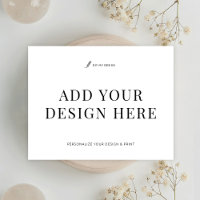 Cartões de agradecimentos 5,5x4,25" Impressão Adic