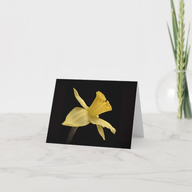 Cartões de agradecimentos amarelos do Daffodil (Frente)