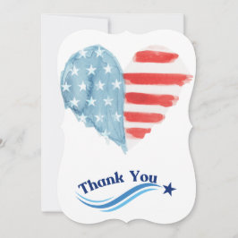 Cartões de agradecimentos Americano