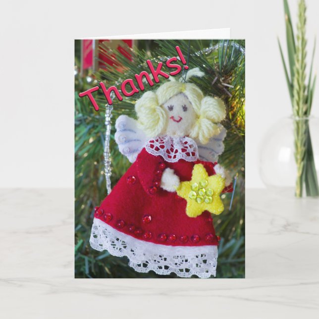 Cartões de agradecimentos angélicos (Frente)