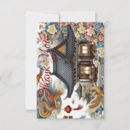 cartões de agradecimentos asiático