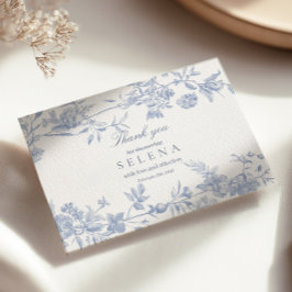 Cartões de agradecimentos Azul | Chá de panela Ele