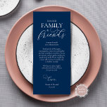 Cartões de agradecimentos Azul, Configuração de Lo<br><div class="desc">Esta é a caligrafia moderna, em Marinho Blue, Place Setting Obrigado Cards. Compartilhe o amor e mostre seu apreço à sua família e amigos, quando eles sentarem em seu assento e lerem esse obrigado encantador personalizado que você coloca como placa de configuração. É uma maneira maravilhosa de acabar com a...</div>