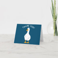 Cartões de agradecimentos Azul Marinho de Ilustraç