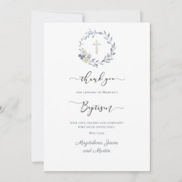 Cartões de agradecimentos batismo