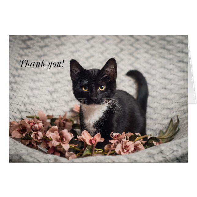 Cartões de agradecimentos Bella Rosa bonito (Frente horizontal)