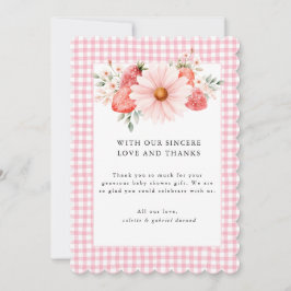 Cartões de agradecimentos Berry Sweet