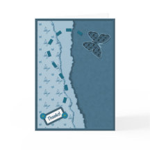 Cartões de agradecimentos borboleta