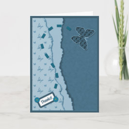 Cartões de agradecimentos borboleta