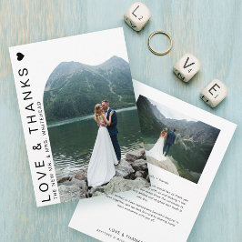 Cartões de agradecimentos Branco do Arch Fotográfi