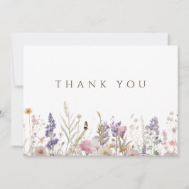 Cartões de agradecimentos Branco Simples de Bóvora