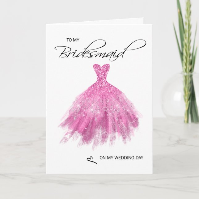 Cartões de agradecimentos Bridesmaid (Frente)