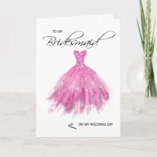 Cartões de agradecimentos Bridesmaid