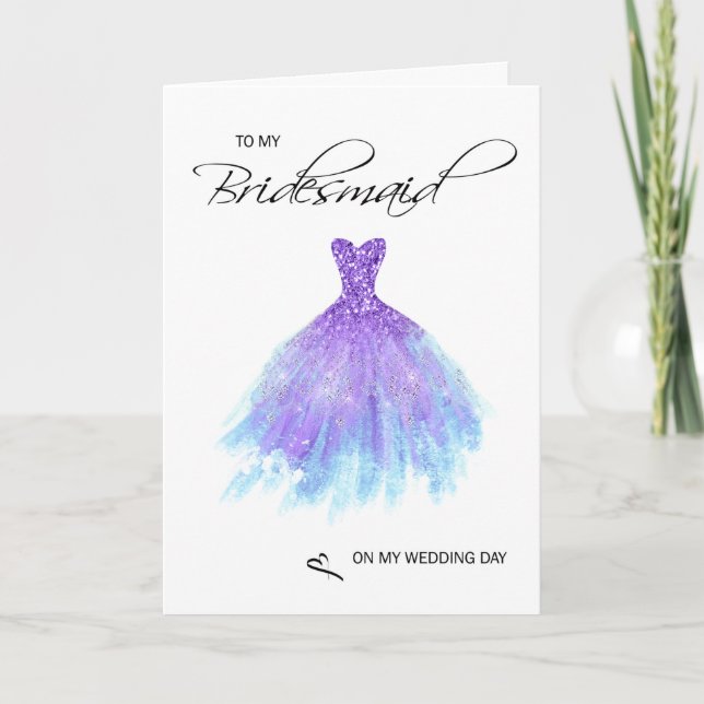 Cartões de agradecimentos Bridesmaid (Frente)