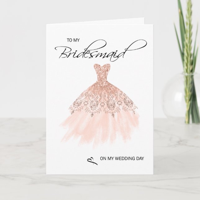 Cartões de agradecimentos Bridesmaid (Frente)