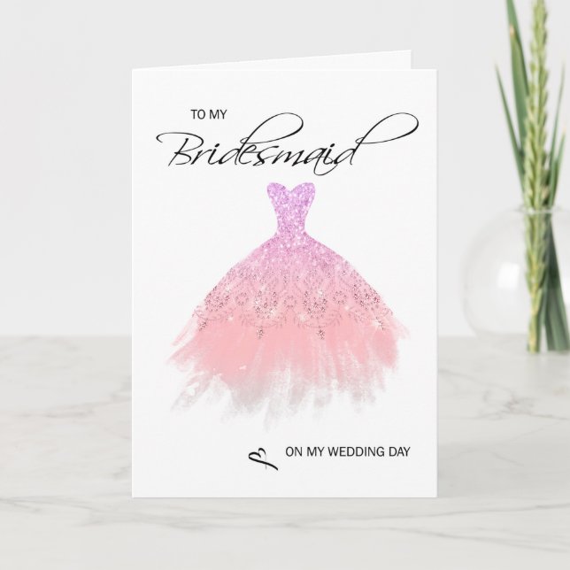 Cartões de agradecimentos Bridesmaid (Frente)