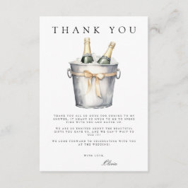 Cartões de agradecimentos Brunch e Chá de panela