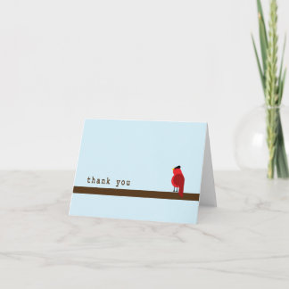 Cartões de agradecimentos - Cardeal