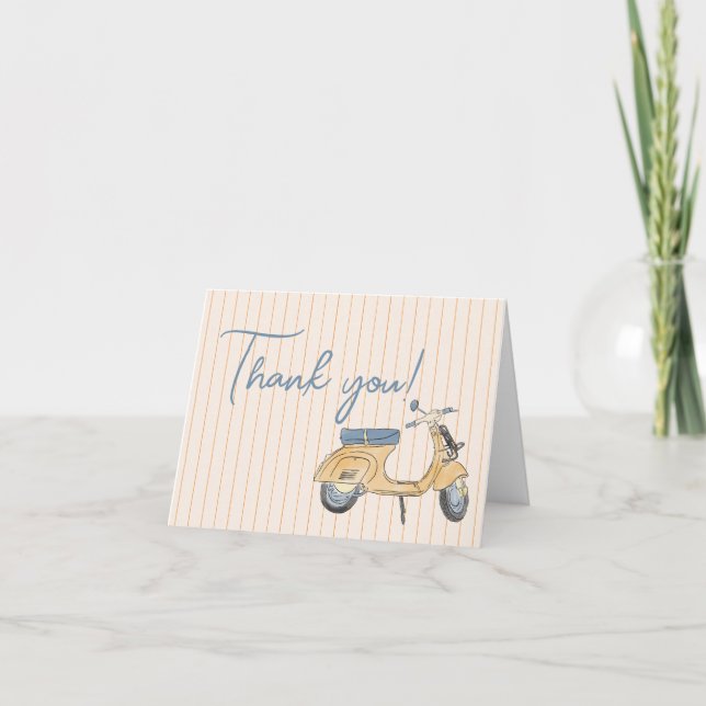 Cartões de agradecimentos Casamento Italiano (Frente)